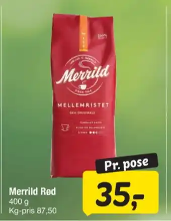 Mellemristet kaffe formalet
