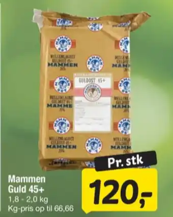 Mammen skæreost guld danbo 45+
