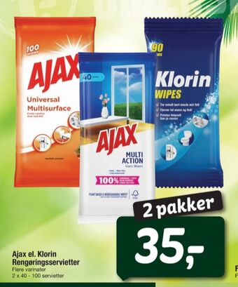Ajax rengøringsservietter