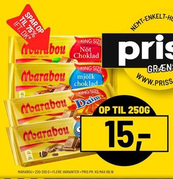 Priss Marabou tilbud