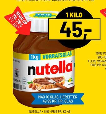 Priss Nutella tilbud