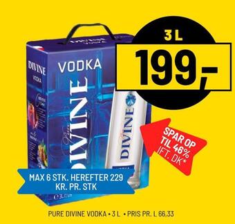 Pure divine vodka