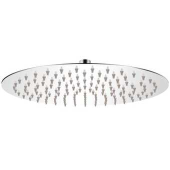 Brusehoved rustfrit stål 30 cm rund