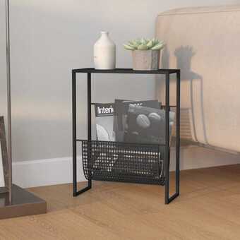 Bolig Center Magasinholder 35x15x45 cm stål sort tilbud