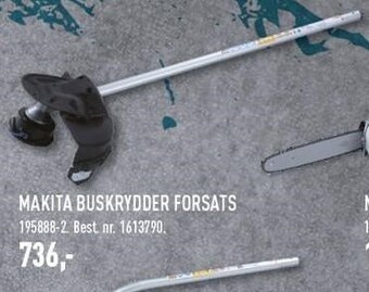 Johannes Fog Makita buskrydder forsats ekskl. moms tilbud
