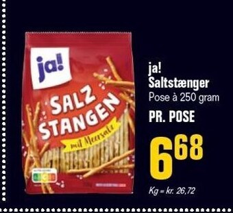 Otto Duborg Ja! saltstænger 250 g tilbud