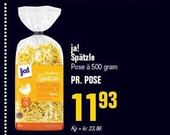 Otto Duborg Ja! spätzle tilbud