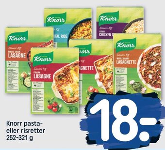 REMA 1000 Knorr pasta-eller risretter 252-321 g tilbud