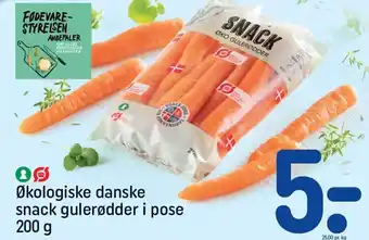 REMA 1000 Økologiske danske snack gulerødder i pose 200 g tilbud