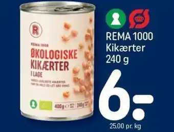 REMA 1000 REMA 1000 Kikærter 240 g tilbud
