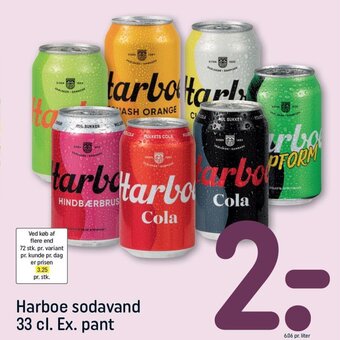 REMA 1000 Harboe sodavand 33 cl. Ex. pant tilbud