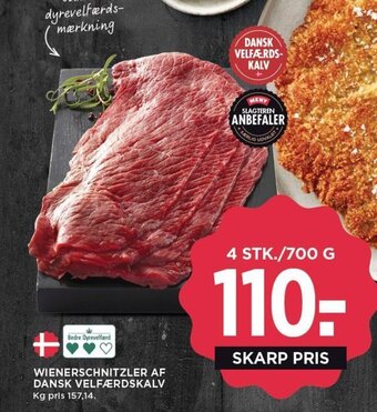 MENY WIENERSCHNITZLER AF DANSK VELFÆRDSKALV tilbud