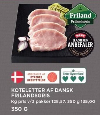 MENY KOTELETTER AF DANSK FRILANDSGRIS tilbud