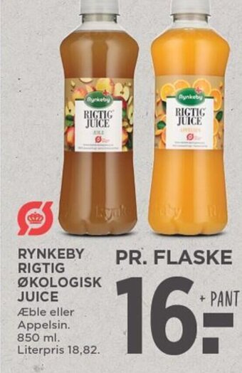 MENY RYNKEBY RIGTIG ØKOLOGISK JUICE tilbud