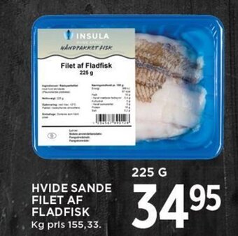 HVIDE SANDE FILET AF FLADFISK