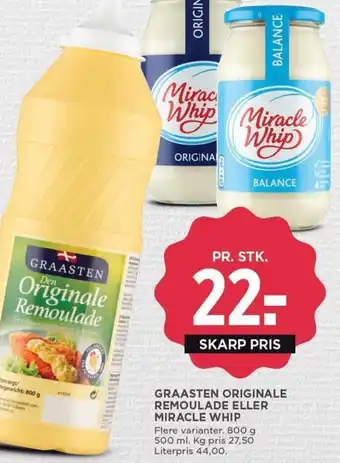 MENY GRAASTEN ORIGINALE REMOULADE ELLER MIRACLE WHIP tilbud