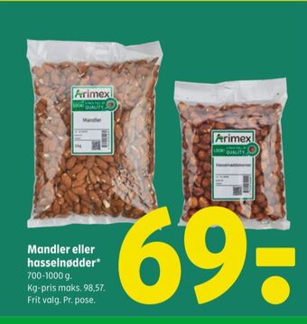 Coop 365 Arimex mandler tilbud