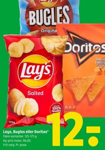 Coop 365 Lays chips tilbud