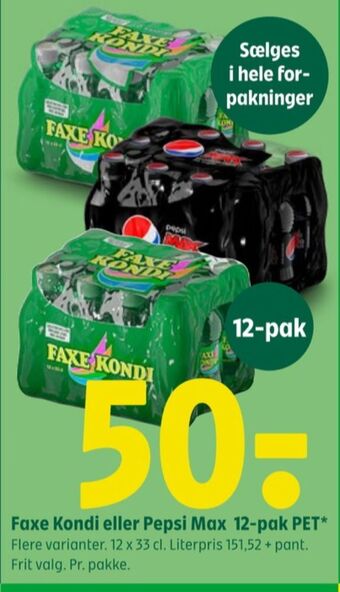 Coop 365 Pepsi max cola tilbud