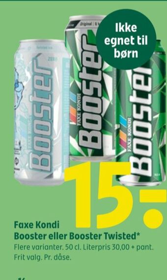 Coop 365 Booster twisted ice energidrik tilbud