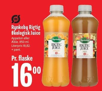Min Købmand Rynkeby Rigtig Økologisk Juice tilbud
