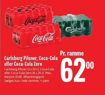 Min Købmand Carlsberg Pilsner, Coca-Cola eller Coca-Cola Zero tilbud