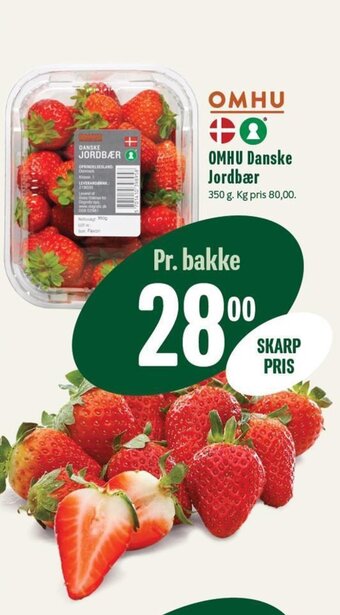 Min Købmand OMHU Danske Jordbær tilbud
