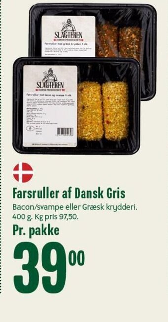 Min Købmand Farsruller af Dansk Gris tilbud