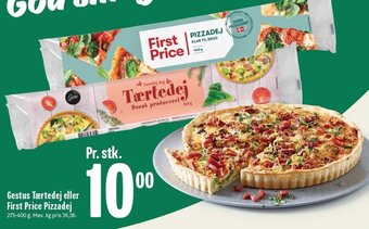 Min Købmand Gestus Tærtedej eller First Price Pizzadej tilbud