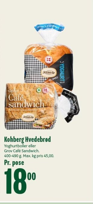 Min Købmand Kohberg Hvedebrød tilbud