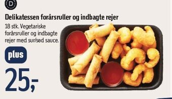 Føtex Delikatessen forårsruller og indbagte rejer tilbud