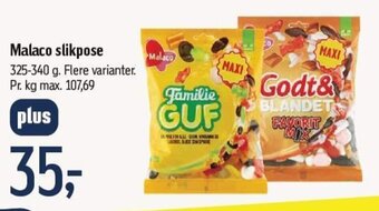 Føtex Malaco slikpose tilbud