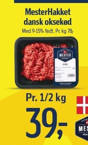 Føtex MesterHakket dansk oksekød Med 9-15% tilbud