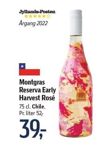 Føtex Montgras Reserva Early Harvest Rosé 75 cl tilbud