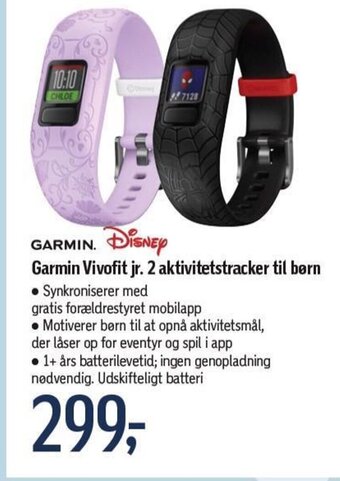 Føtex Garmin Vivofit jr. 2 aktivitetstracker til børn tilbud