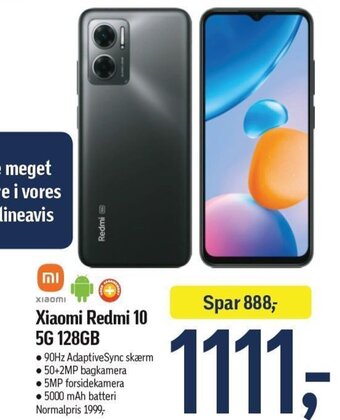 Føtex Xiaomi Redmi 10 5G 128GB tilbud