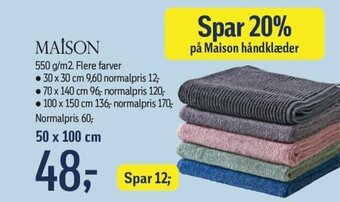 Føtex på Maison håndklæder tilbud
