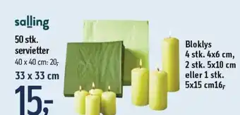 Føtex salling 50 stk. servietter tilbud