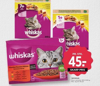 MENY WHISKAS tilbud
