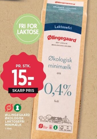 MENY ØLLINGEGAARD ØKOLOGISK LAKTOSEFRI MINIMALK tilbud