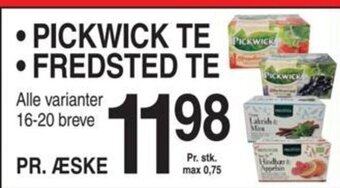 ABC Lavpris • PICKWICK TE • FREDSTED TE tilbud