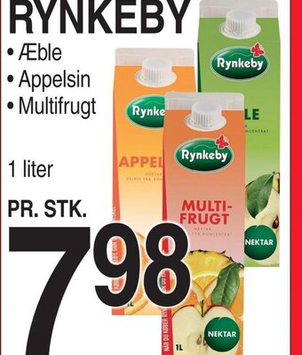 ABC Lavpris RYNKEBY Æble Appelsin Multifrugt tilbud