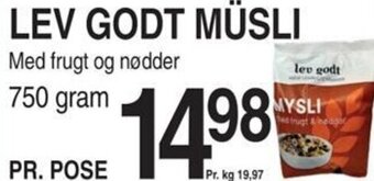 ABC Lavpris LEV GODT MÜSLI tilbud