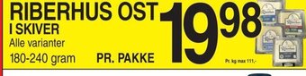 ABC Lavpris RIBERHUS OST I SKIVER Alle varianter tilbud