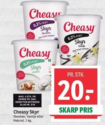SPAR Cheasy Skyr tilbud