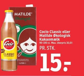 SPAR Cocio Classic eller Matilde Økologisk Kakaomælk tilbud