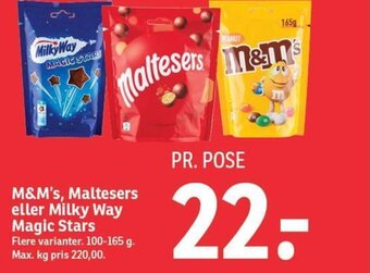 SPAR M&M's, Maltesers eller Milky Way Magic Stars tilbud