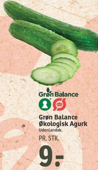 SPAR Grøn Balance Økologisk Agurk tilbud