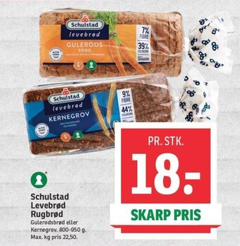SPAR Schulstad Levebrød Rugbrød tilbud