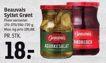 SPAR Beauvais Syltet Grønt tilbud